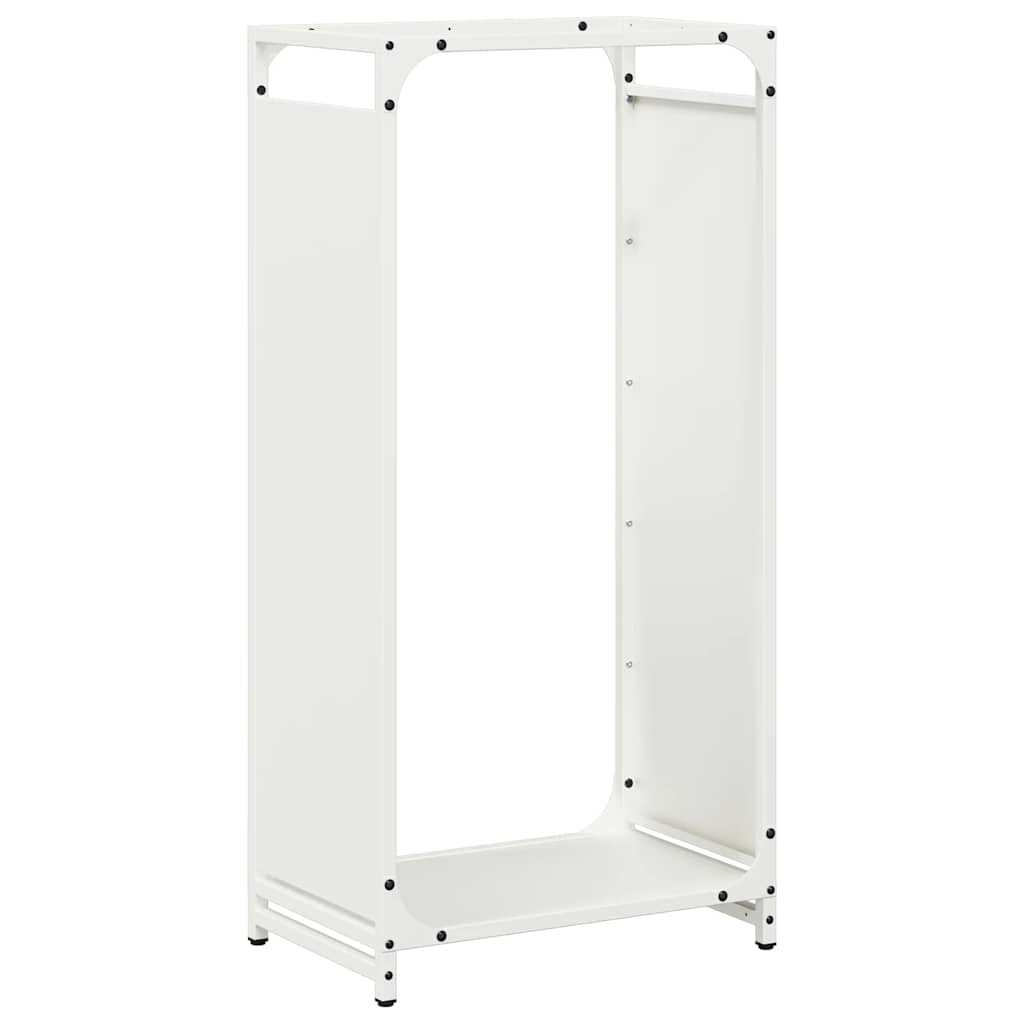 brændestativ 44x28x90 cm koldvalset stål hvid