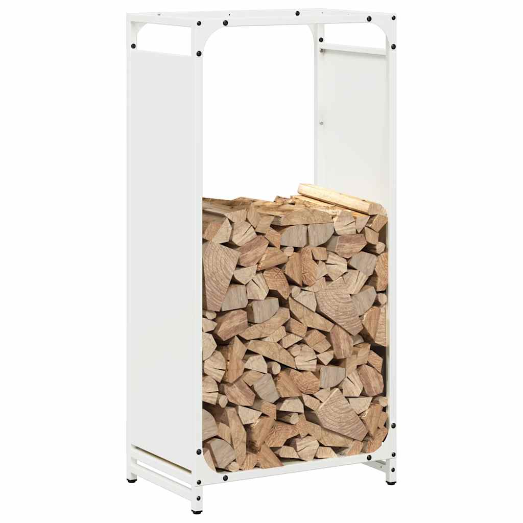 brændestativ 44x28x90 cm koldvalset stål hvid