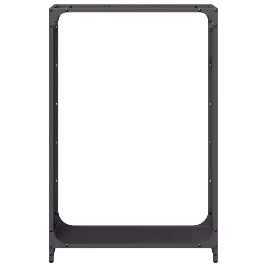 brændestativ 60x28x90 cm koldvalset stål sort