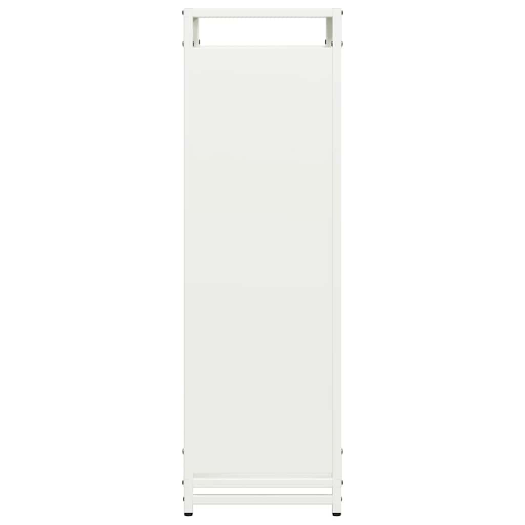 brændestativ 90x28x90 cm koldvalset stål hvid