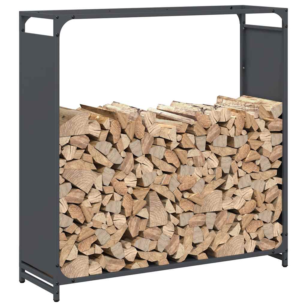 brændestativ 90x28x90 cm koldvalset stål antracitgrå