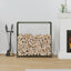 brændestativ 90x28x90 cm koldvalset stål olivengrøn