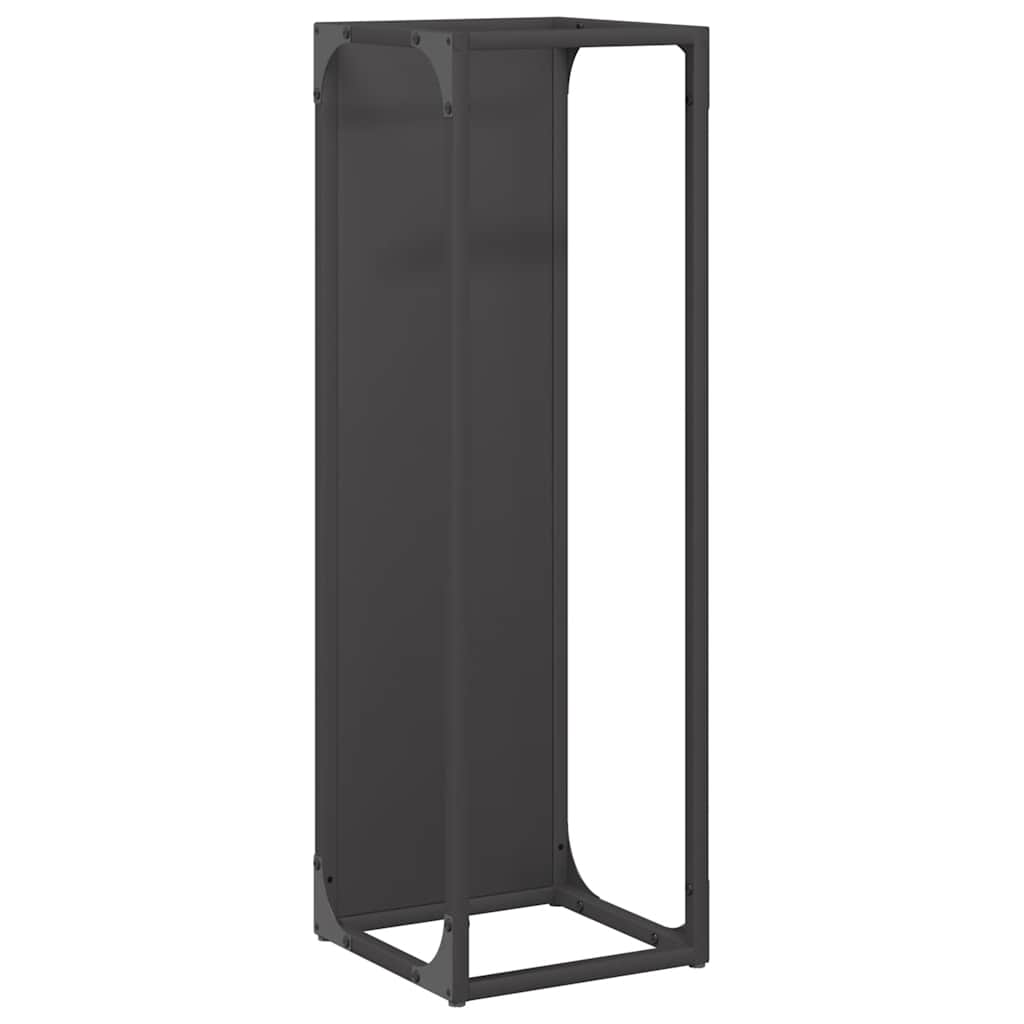 brændestativ 25x25x80 cm koldvalset stål sort