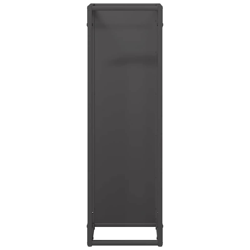 brændestativ 25x25x80 cm koldvalset stål sort
