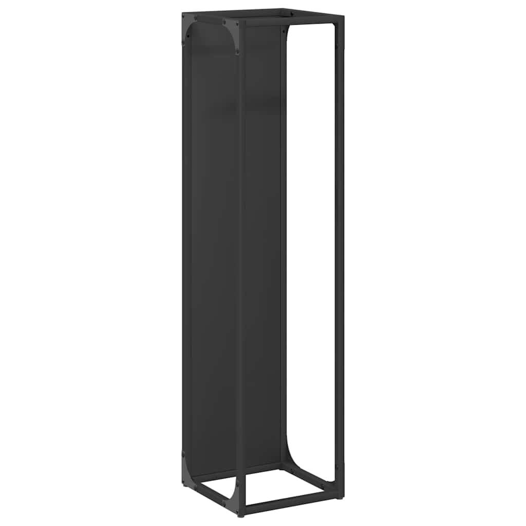brændestativ 25x25x100 cm koldvalset stål sort