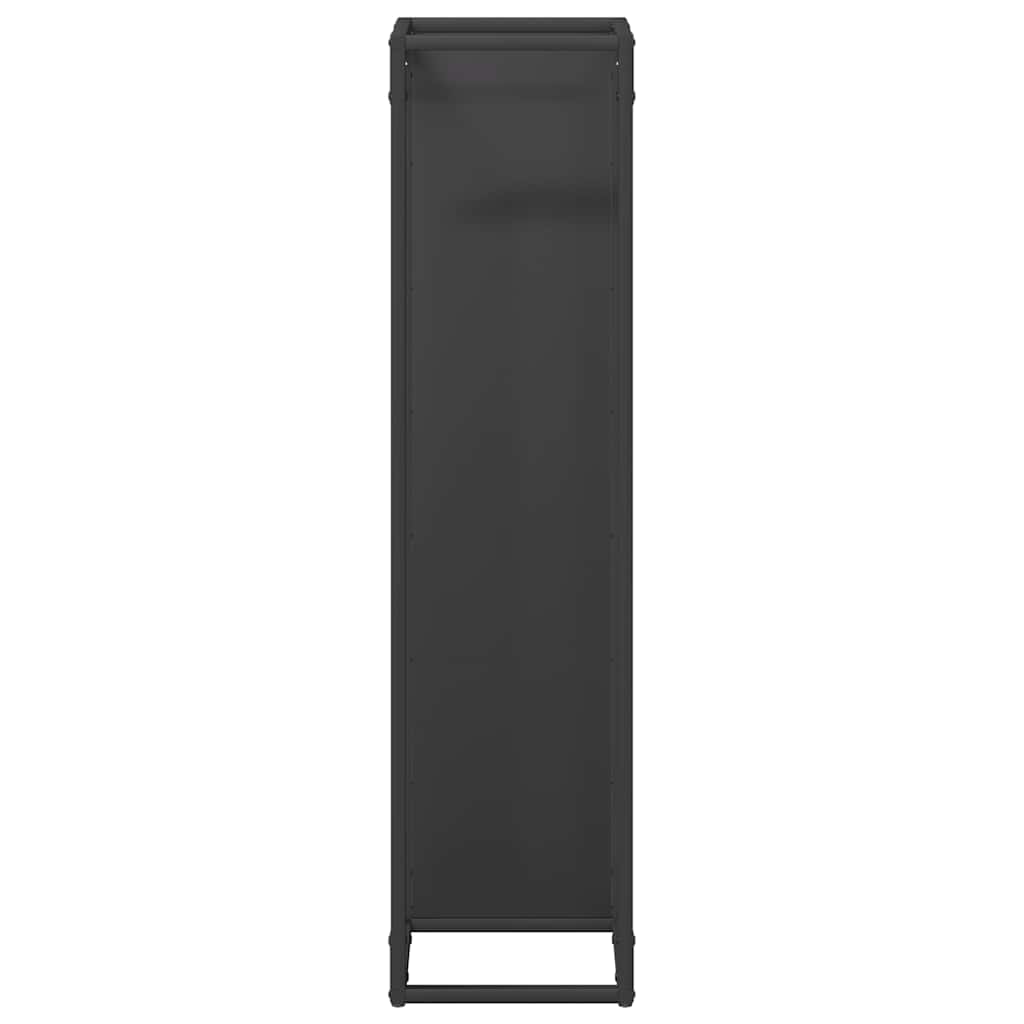 brændestativ 25x25x100 cm koldvalset stål sort