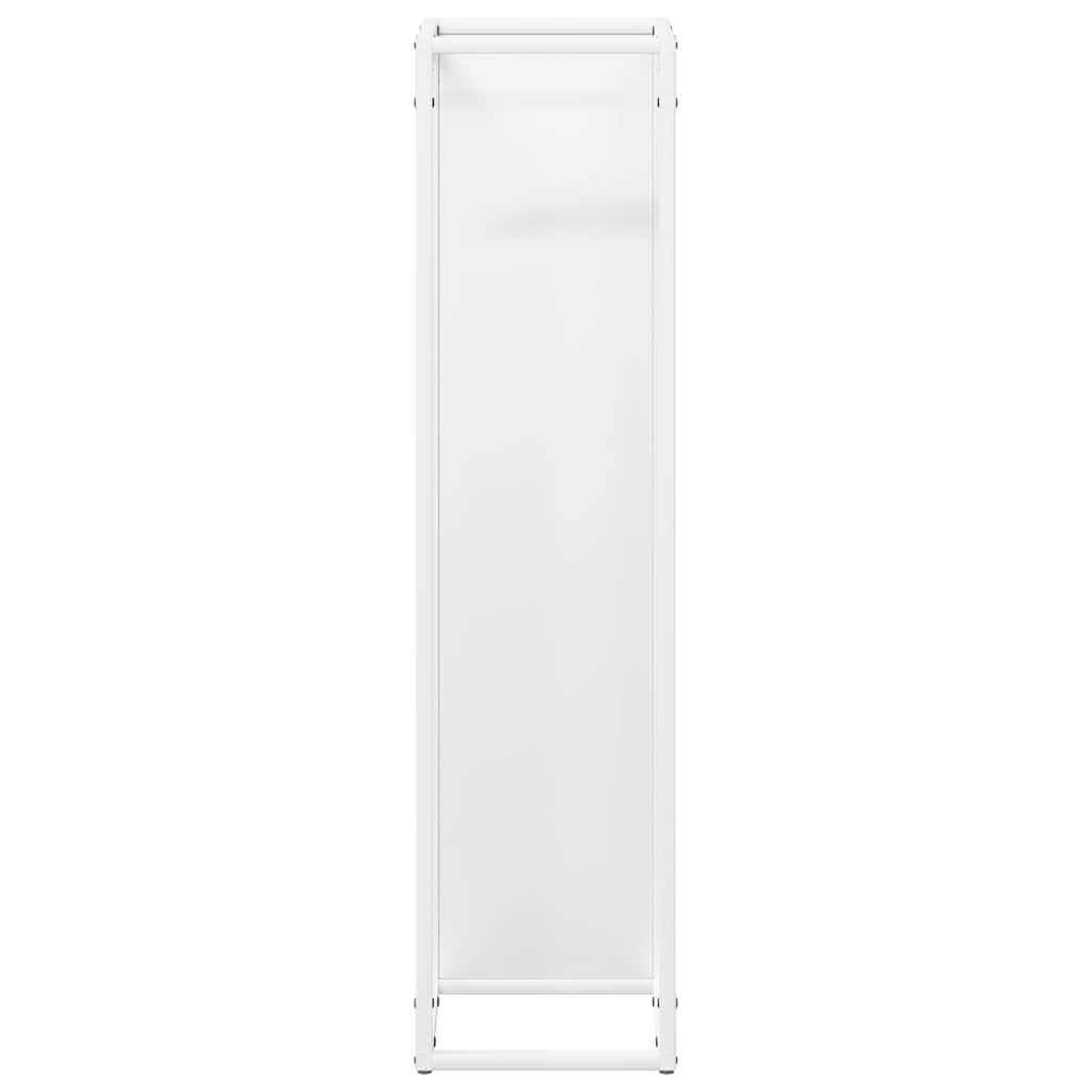 brændestativ 25x25x100 cm koldvalset stål hvid