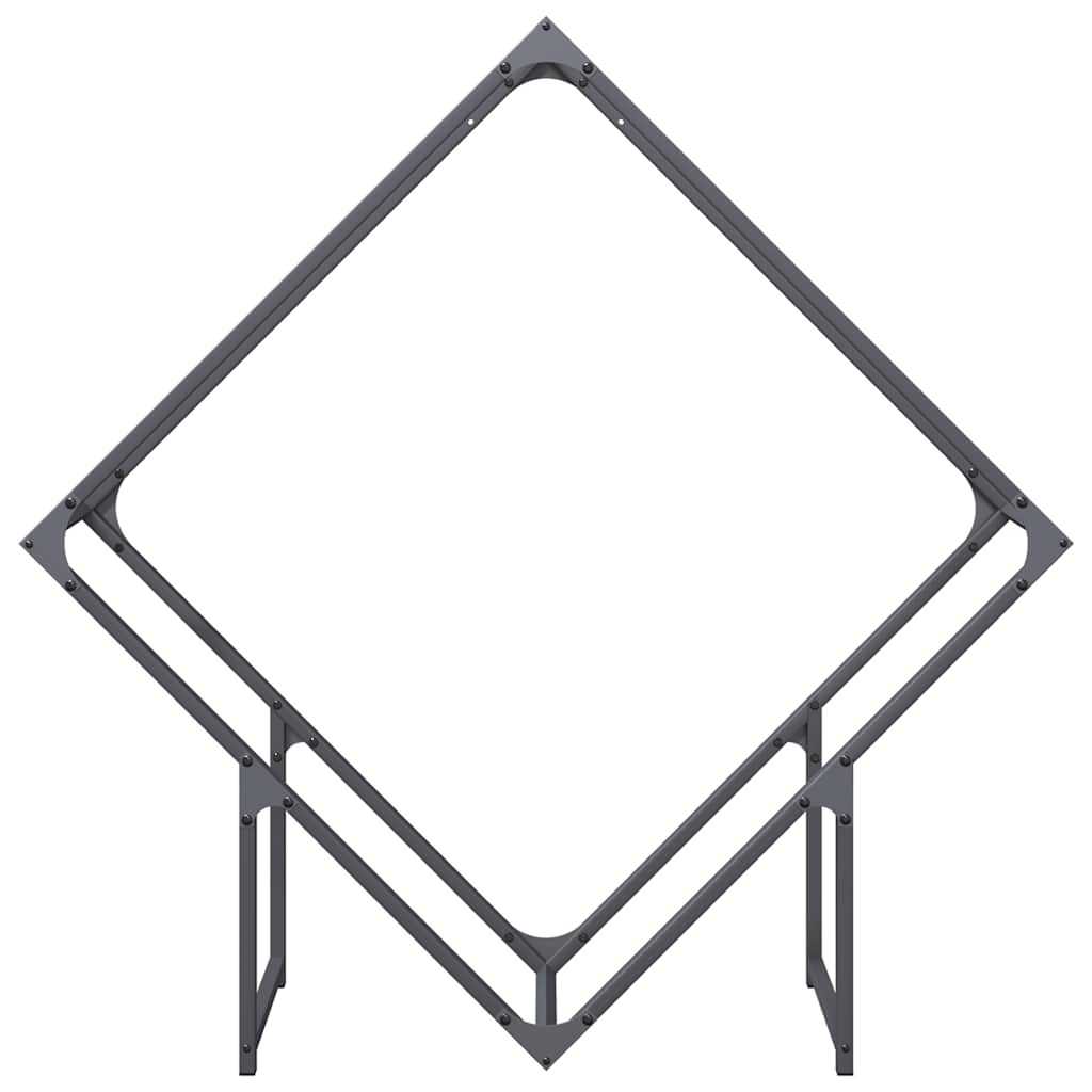 brændestativ 100x25x100 cm koldvalset stål antracitgrå