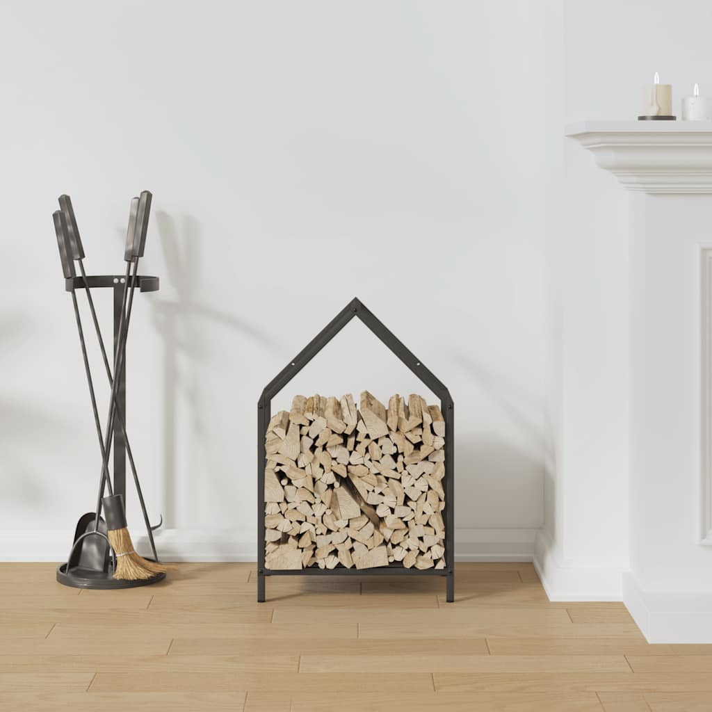 brændestativ 40x25x60 cm koldvalset stål sort