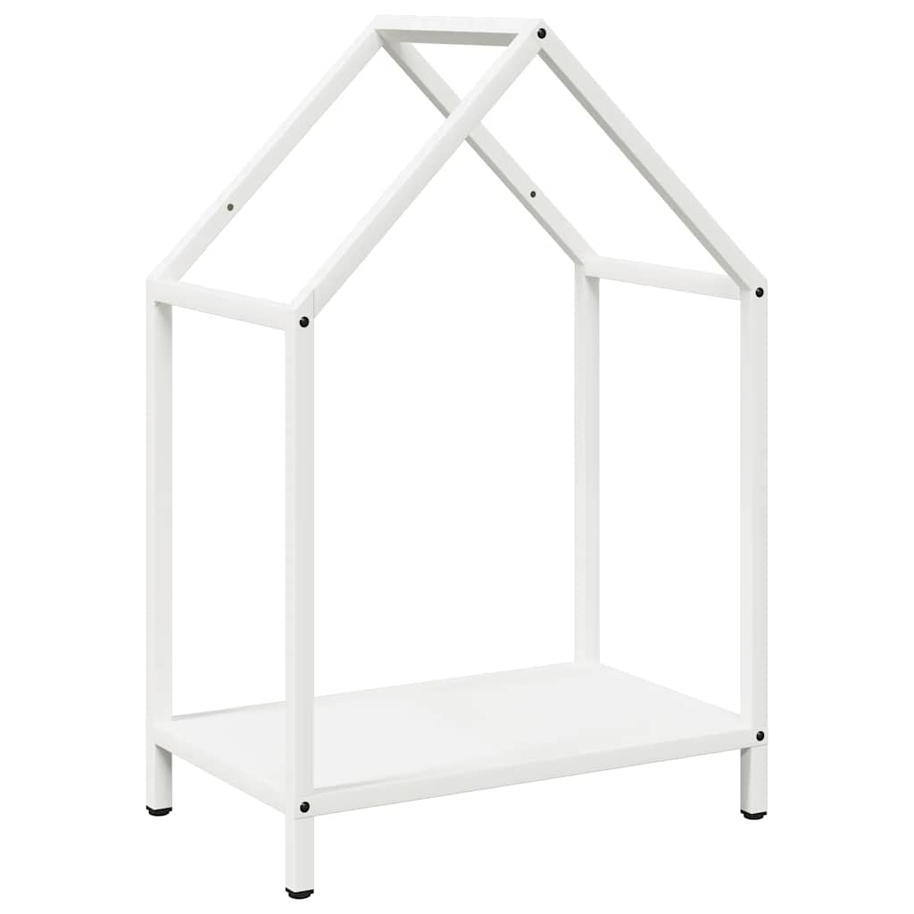 brændestativ 40x25x60 cm koldvalset stål hvid