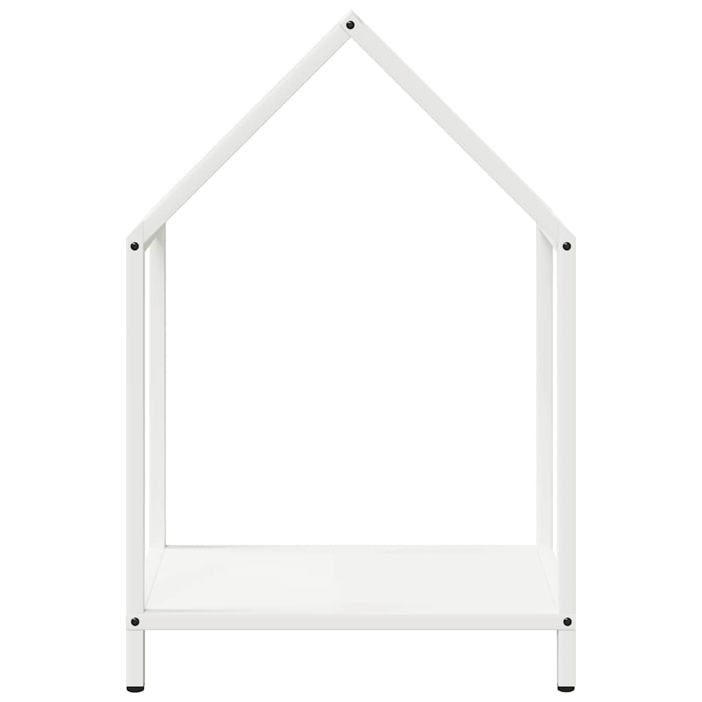 brændestativ 40x25x60 cm koldvalset stål hvid