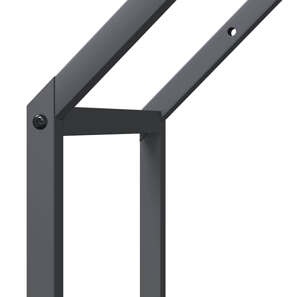 brændestativ 40x25x60 cm koldvalset stål antracitgrå
