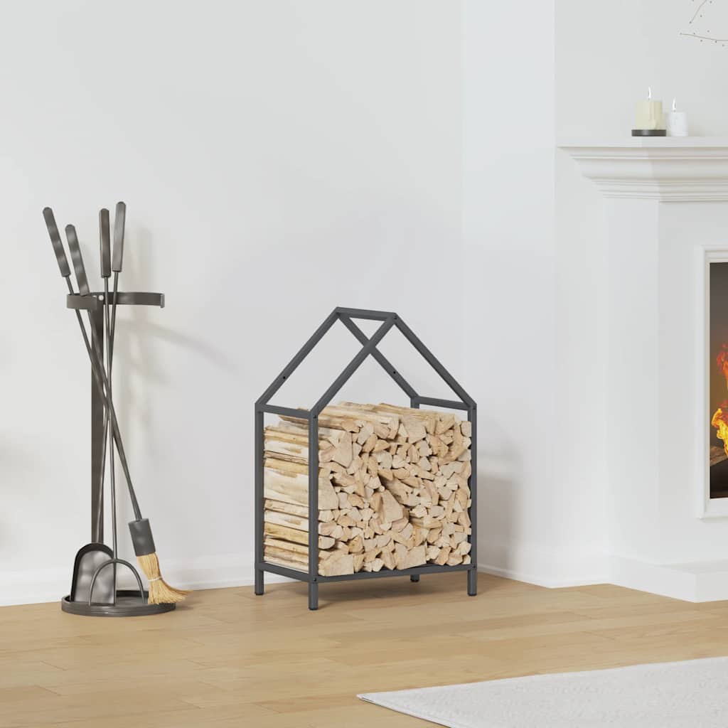 brændestativ 40x25x60 cm koldvalset stål antracitgrå