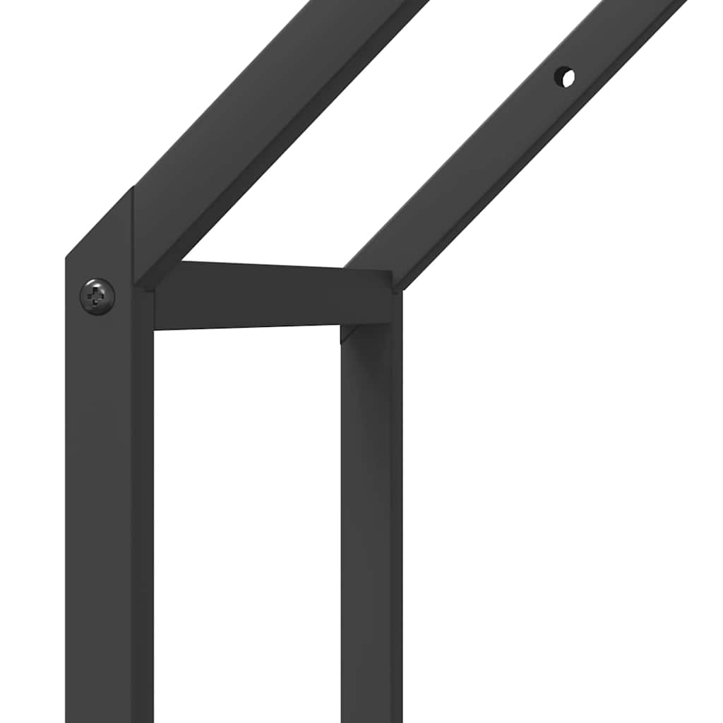 brændestativ 40x25x90 cm koldvalset stål sort