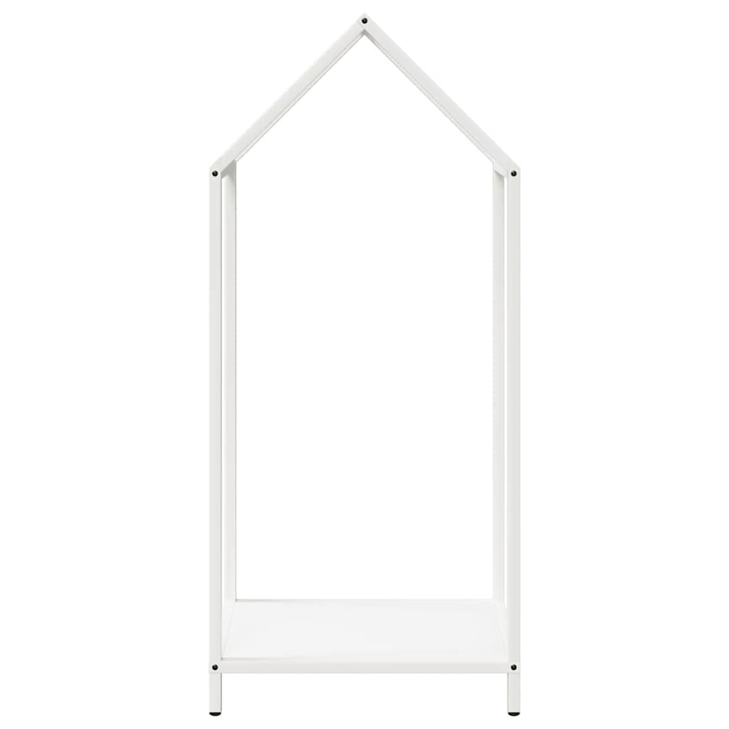 brændestativ 40x25x90 cm koldvalset stål hvid