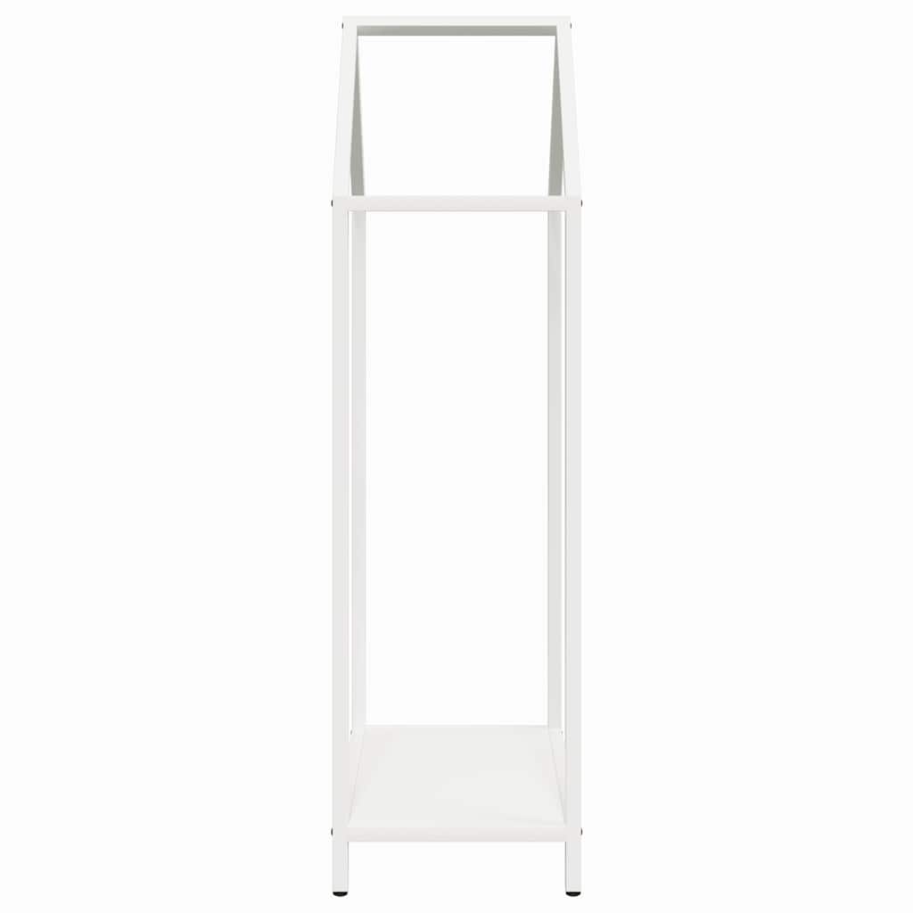 brændestativ 40x25x90 cm koldvalset stål hvid