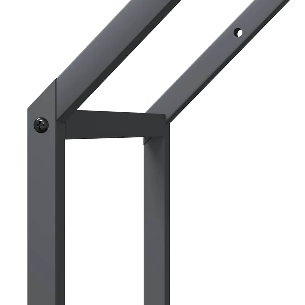brændestativ 40x25x90 cm koldvalset stål antracitgrå