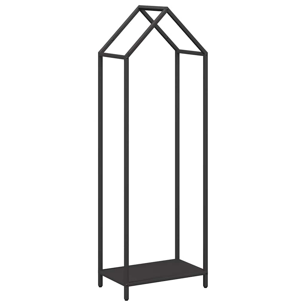 brændestativ 40x25x120 cm koldvalset stål sort