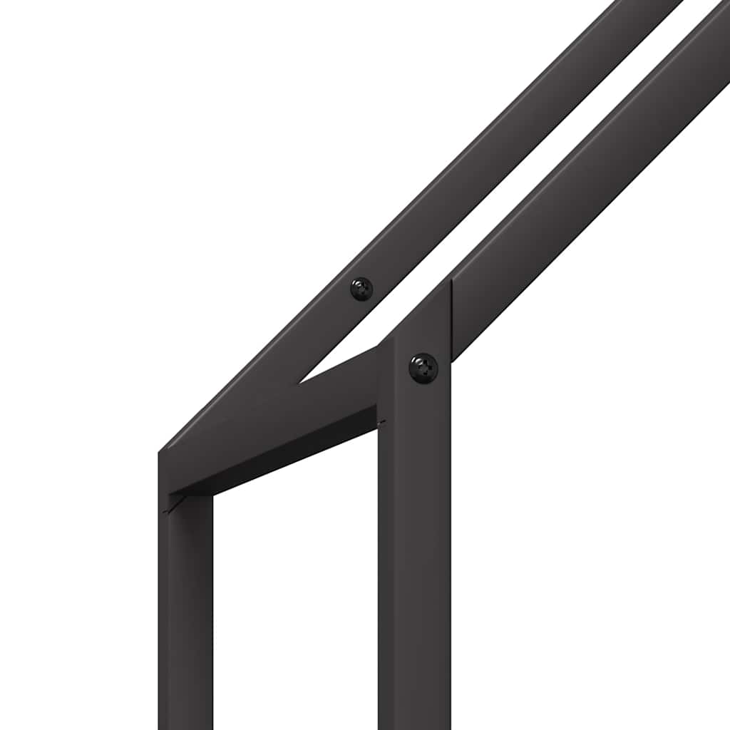 brændestativ 40x25x120 cm koldvalset stål sort
