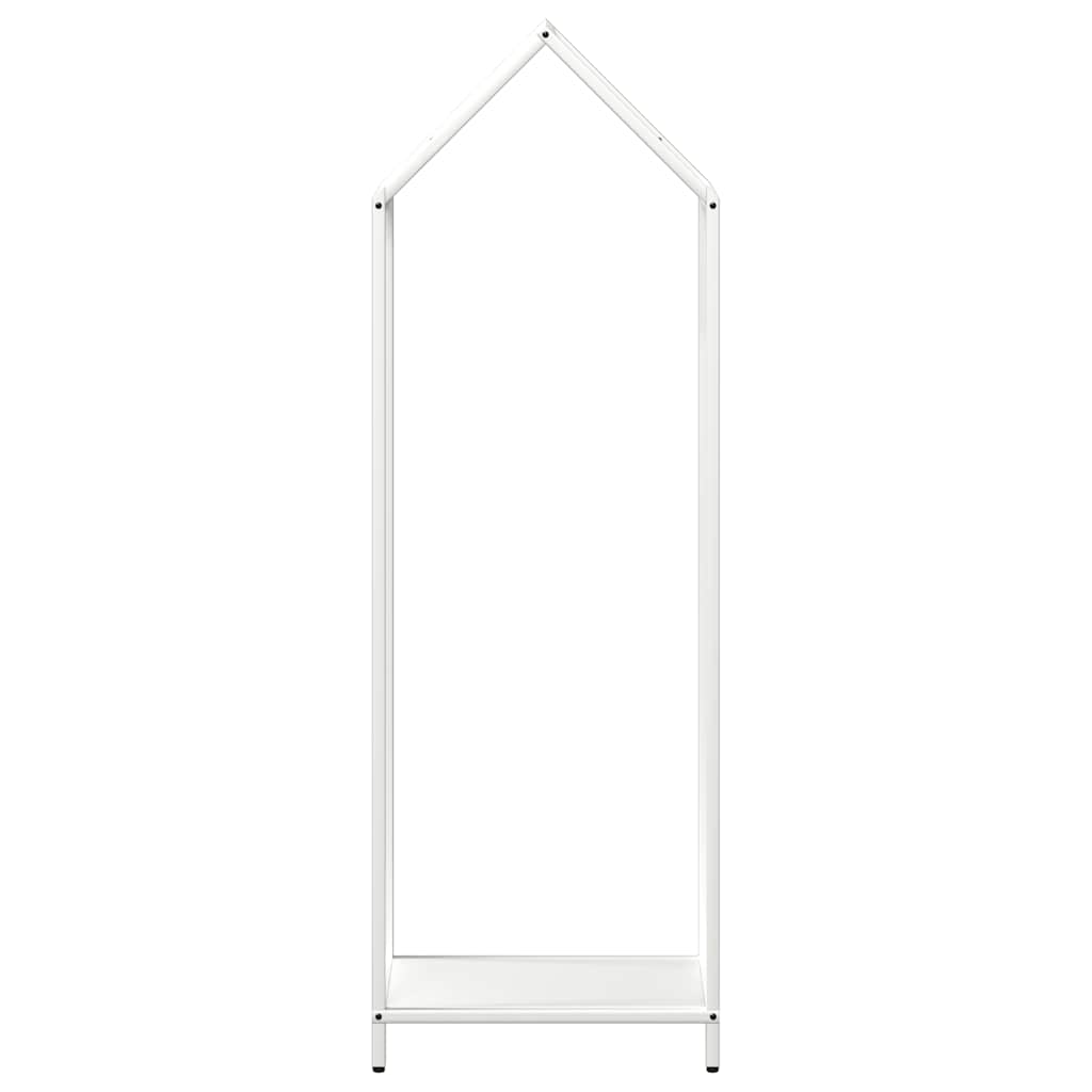 brændestativ 40x25x120 cm koldvalset stål hvid