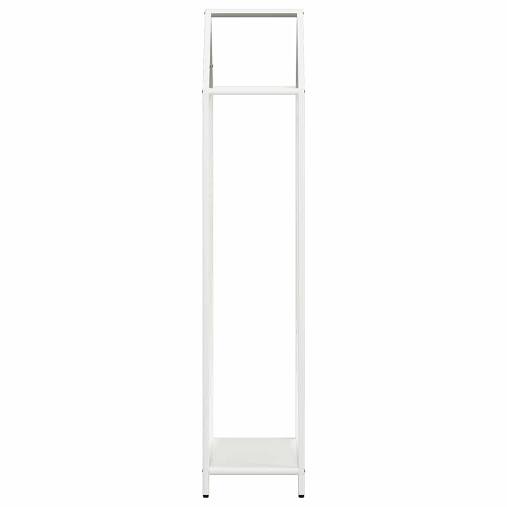 brændestativ 40x25x120 cm koldvalset stål hvid