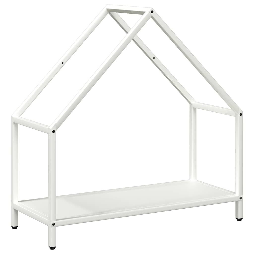 brændestativ 60x25x60 cm koldvalset stål hvid