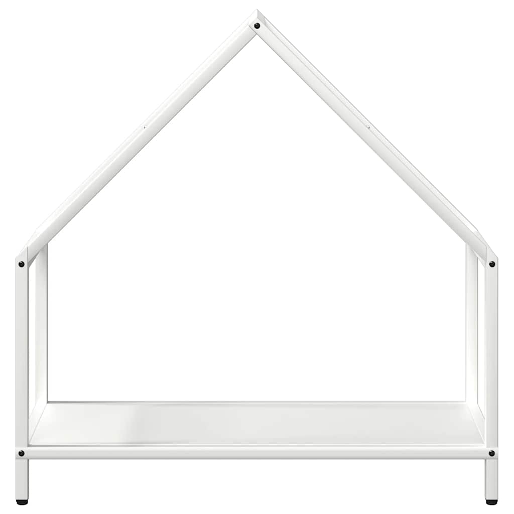 brændestativ 60x25x60 cm koldvalset stål hvid