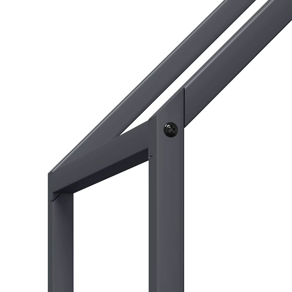 brændestativ 60x25x60 cm koldvalset stål antracitgrå