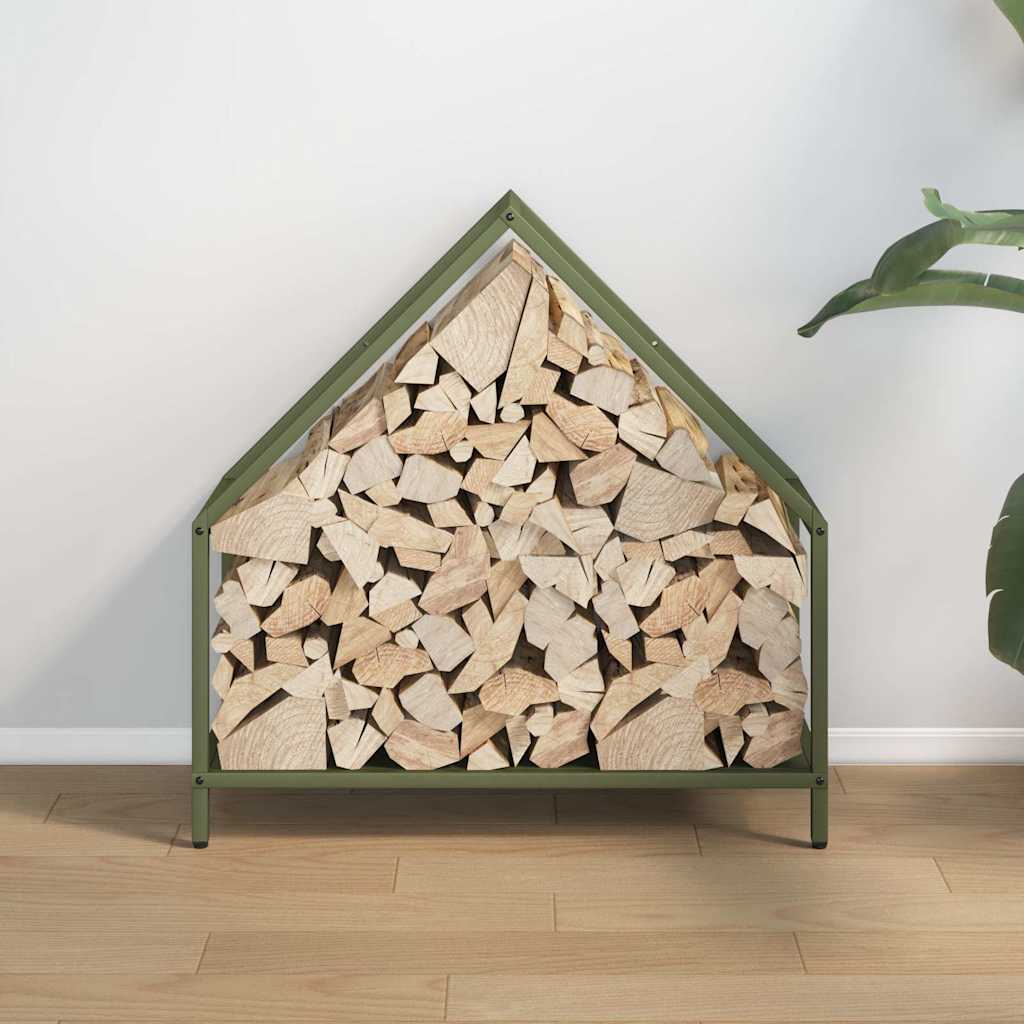 brændestativ 60x25x60 cm koldvalset stål olivengrøn