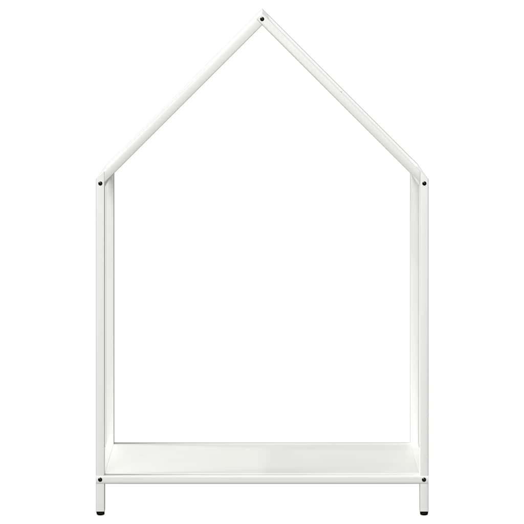 brændestativ 60x25x90 cm koldvalset stål hvid
