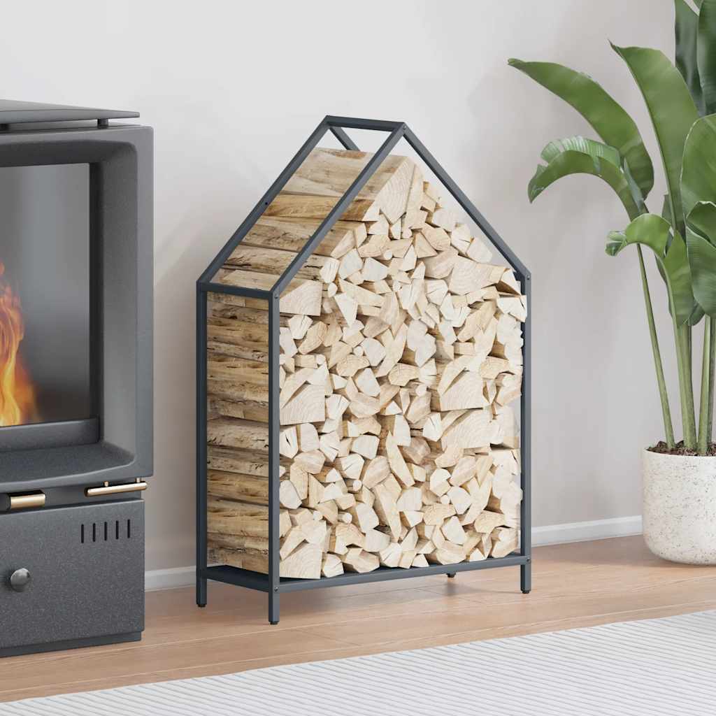 brændestativ 60x25x90 cm koldvalset stål antracitgrå