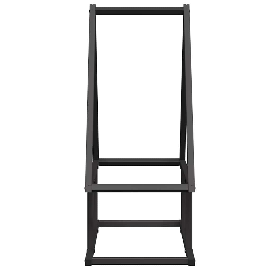 brændestativ 50x25x60 cm koldvalset stål sort