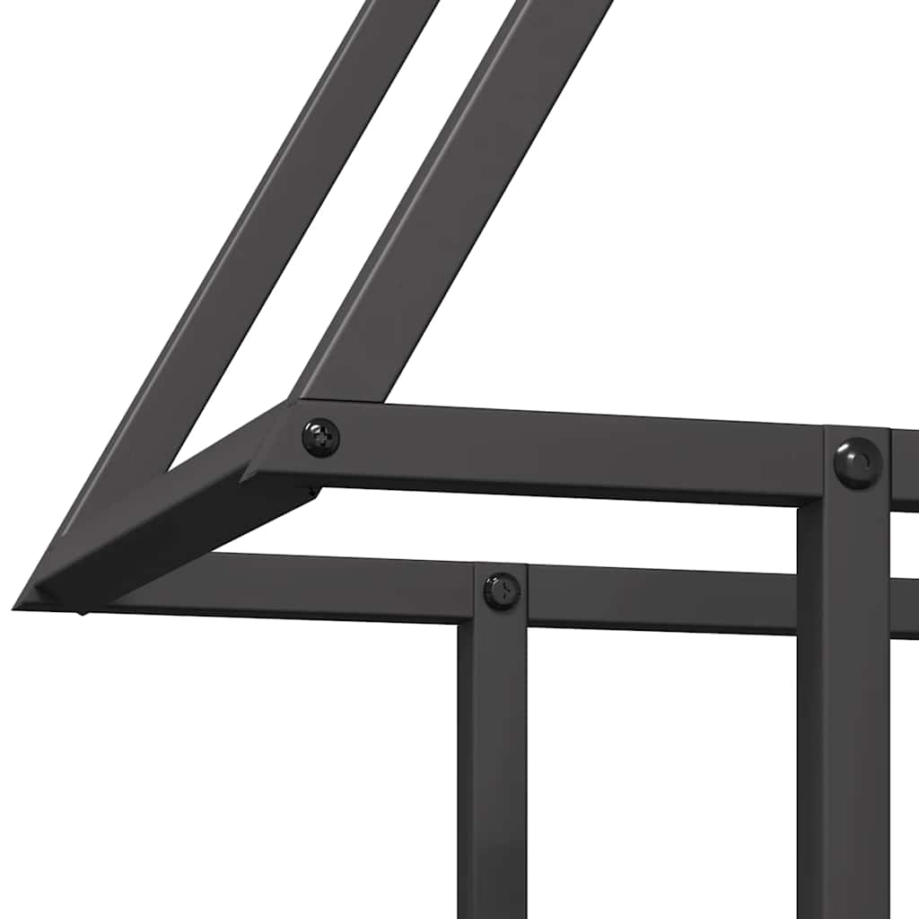 brændestativ 50x25x60 cm koldvalset stål sort