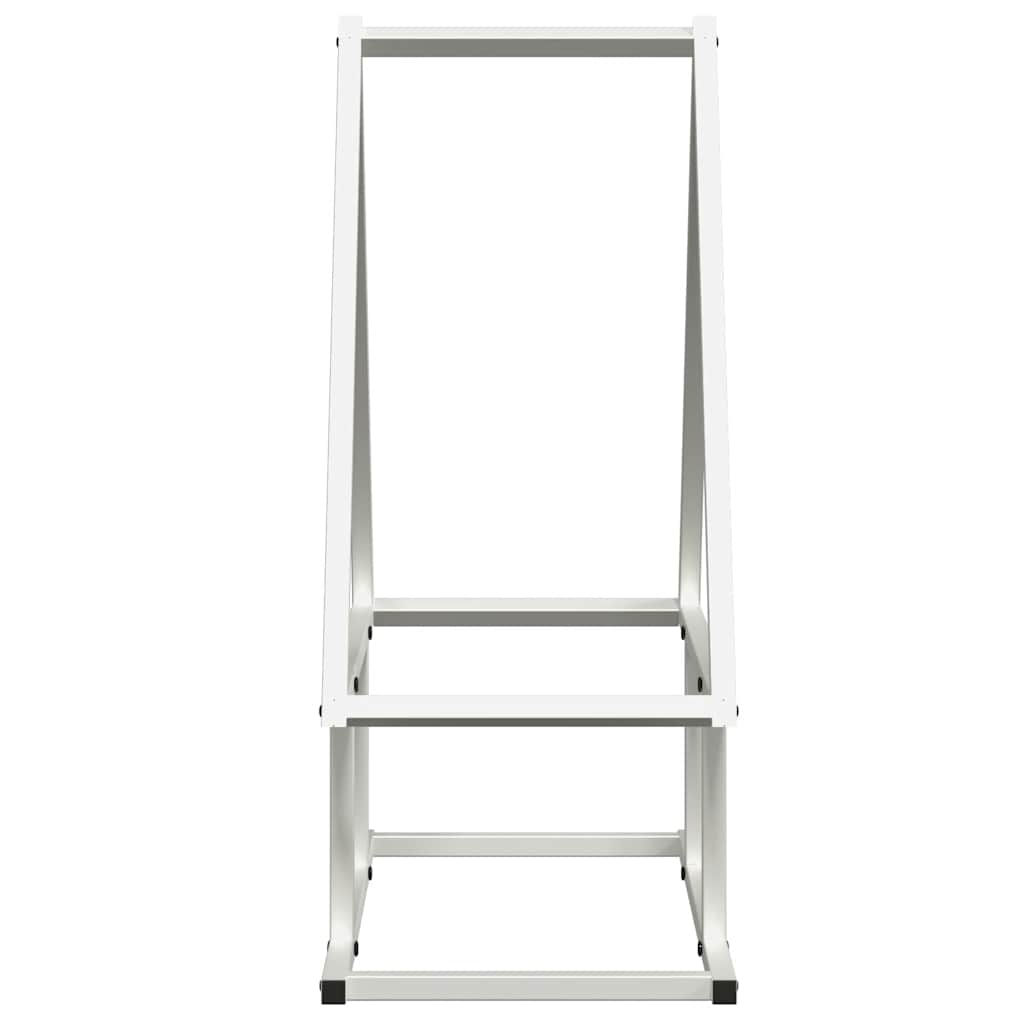 brændestativ 50x25x60 cm koldvalset stål hvid