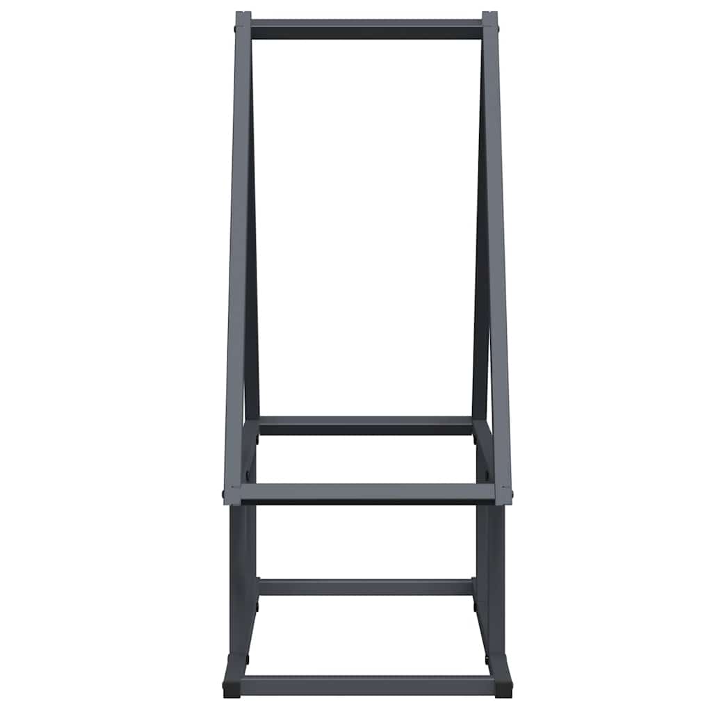 brændestativ 50x25x60 cm koldvalset stål antracitgrå