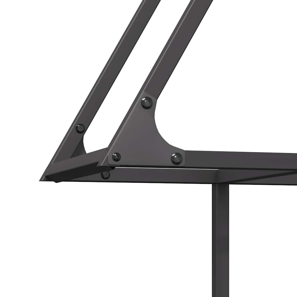 brændestativ 80x25x90 cm koldvalset stål sort
