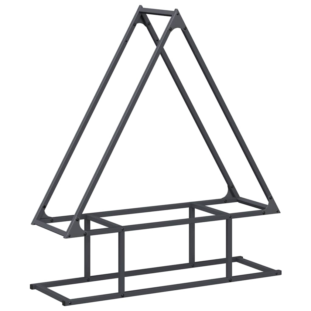 brændestativ 80x25x90 cm koldvalset stål antracitgrå