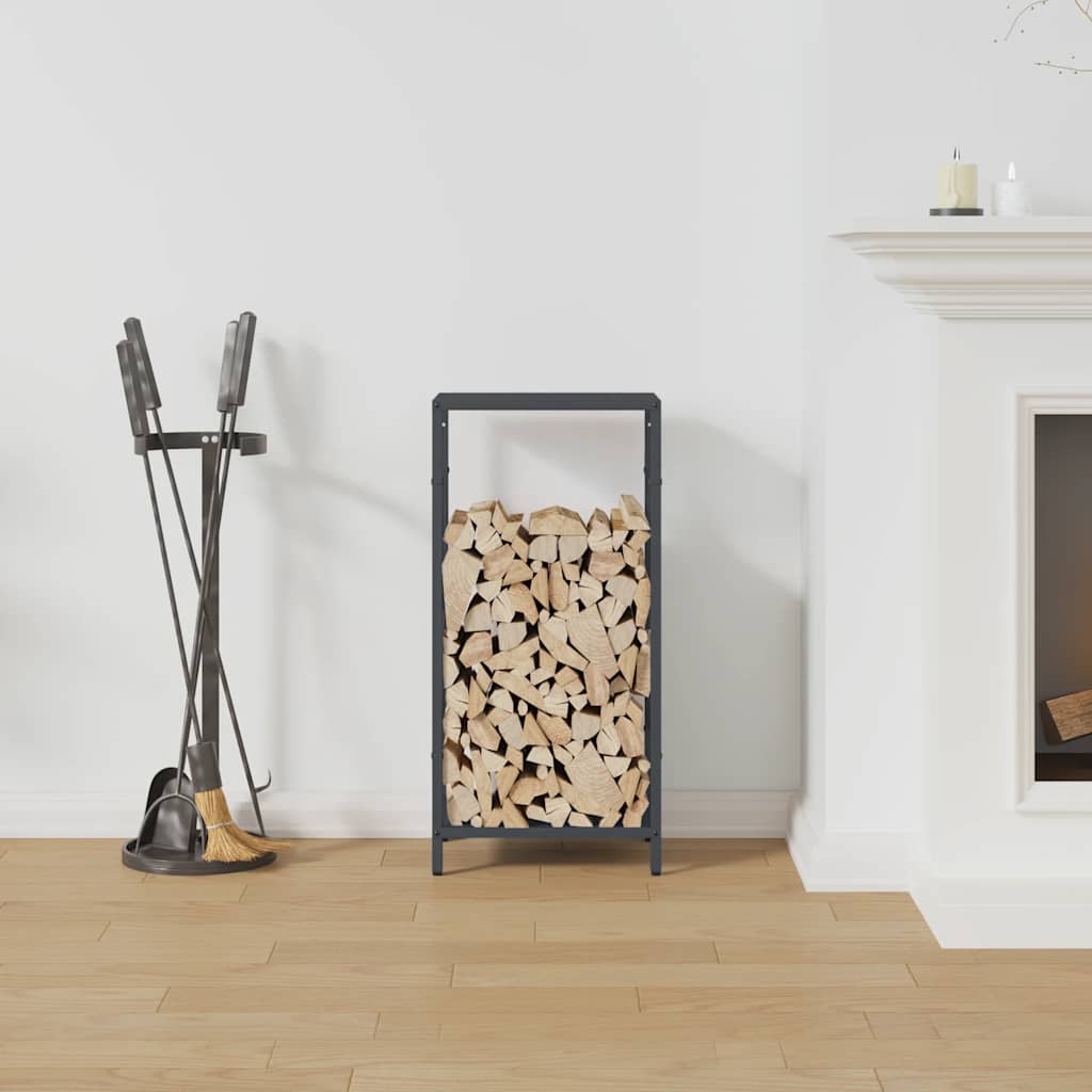 brændestativ 34x25x70 cm koldvalset stål antracitgrå