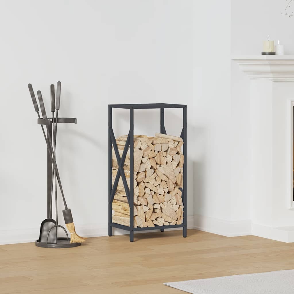 brændestativ 34x25x70 cm koldvalset stål antracitgrå