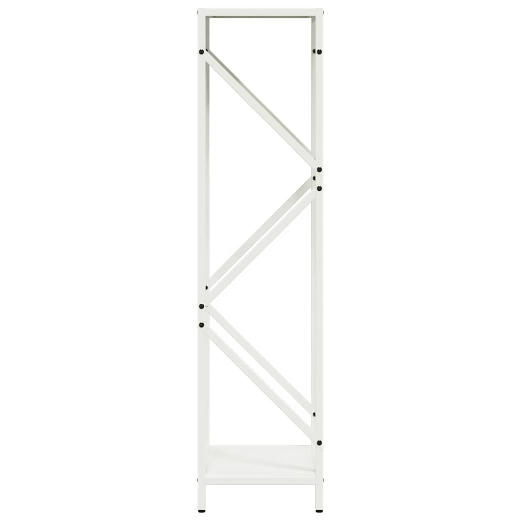 brændestativ 34x25x100 cm koldvalset stål hvid