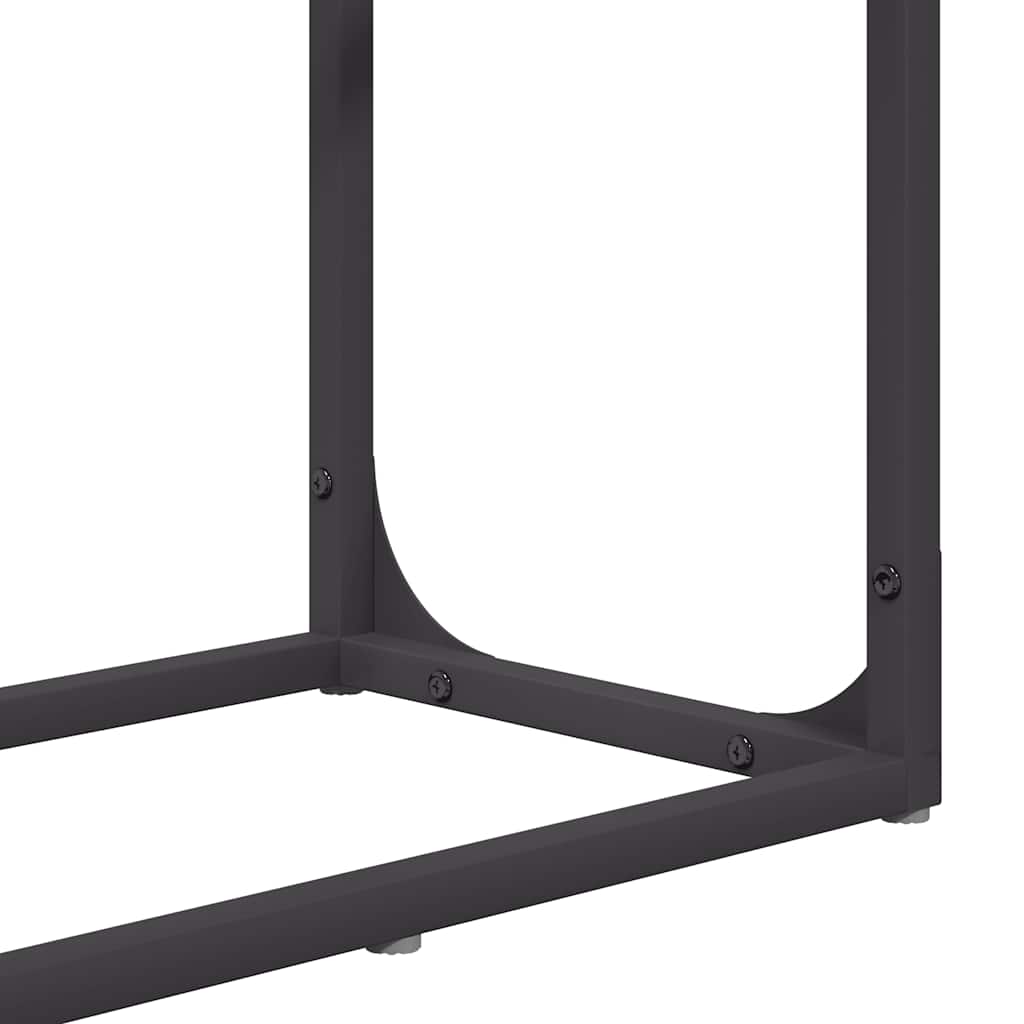brændestativ 60x25x100 cm koldvalset stål sort