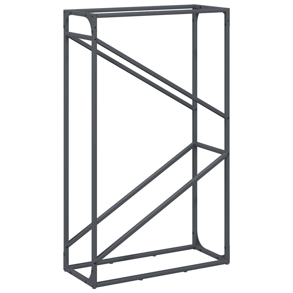 brændestativ 60x25x100 cm koldvalset stål antracitgrå