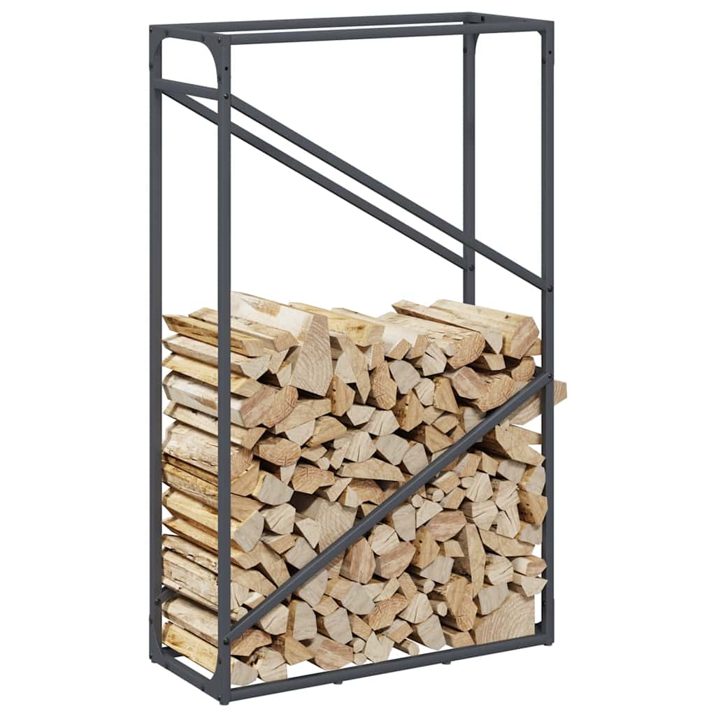 brændestativ 60x25x100 cm koldvalset stål antracitgrå