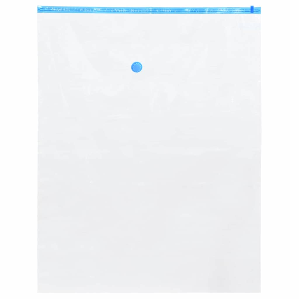 Opbevaringsposer 20 stk. Gennemsigtig og blå 100 x 80 cm