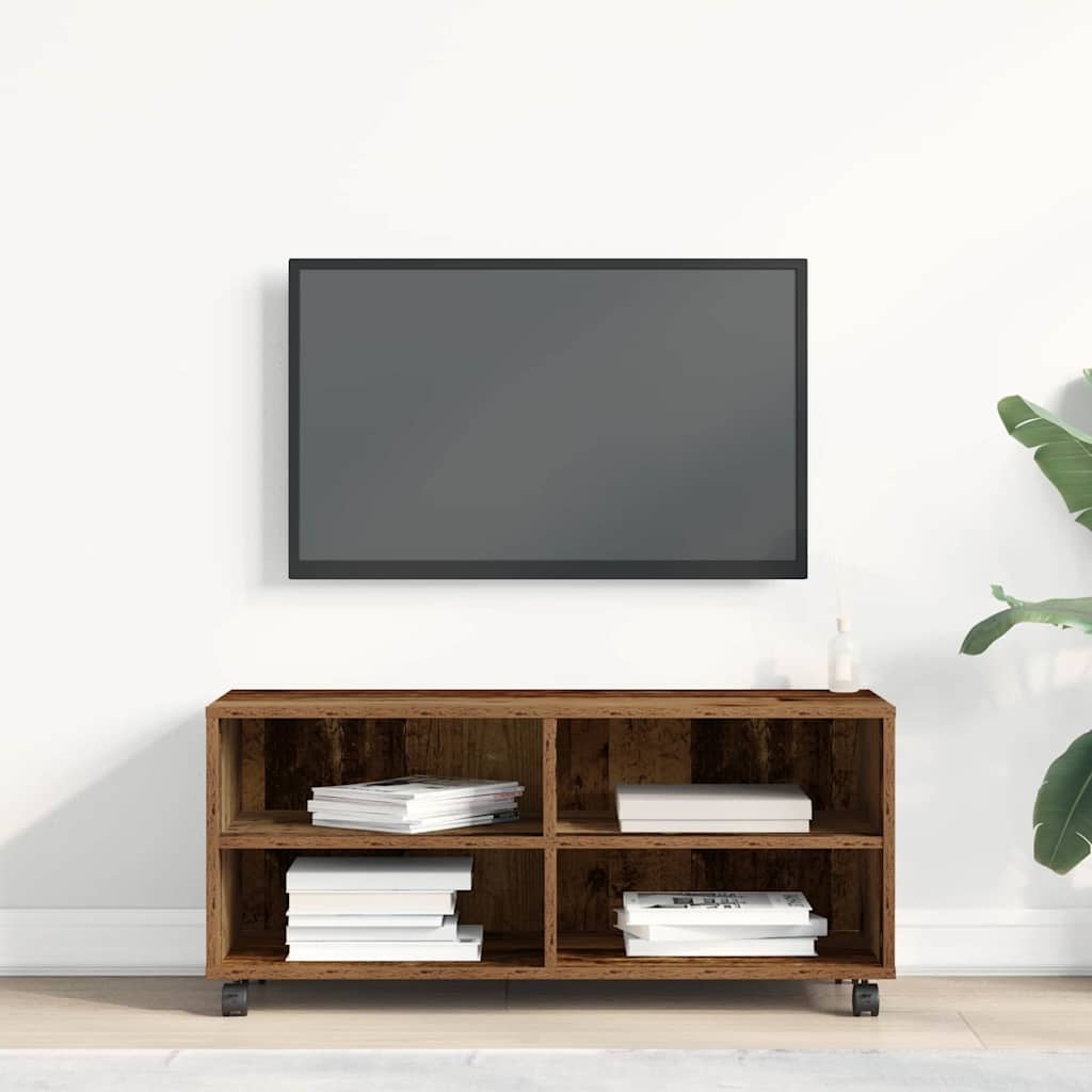 TV-skab 90 x 35 x 40.5 cm Brun Konstrueret træ