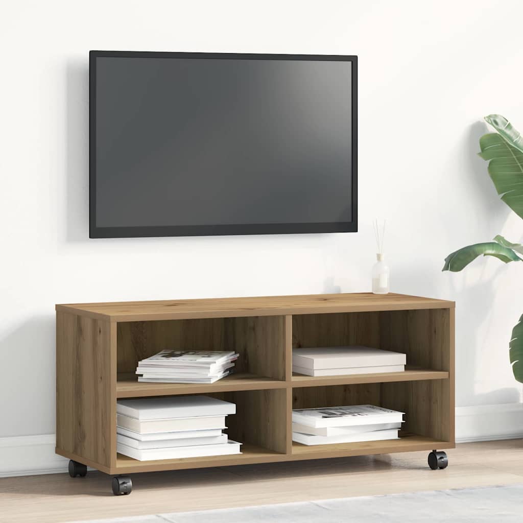 TV-skab 90 x 35 x 40.5 cm Brun Konstrueret træ