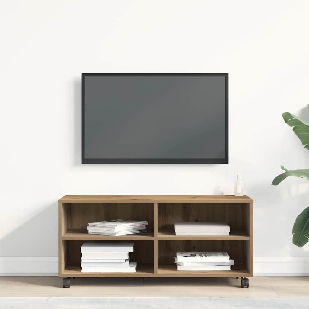TV-skab 90 x 35 x 40.5 cm Brun Konstrueret træ