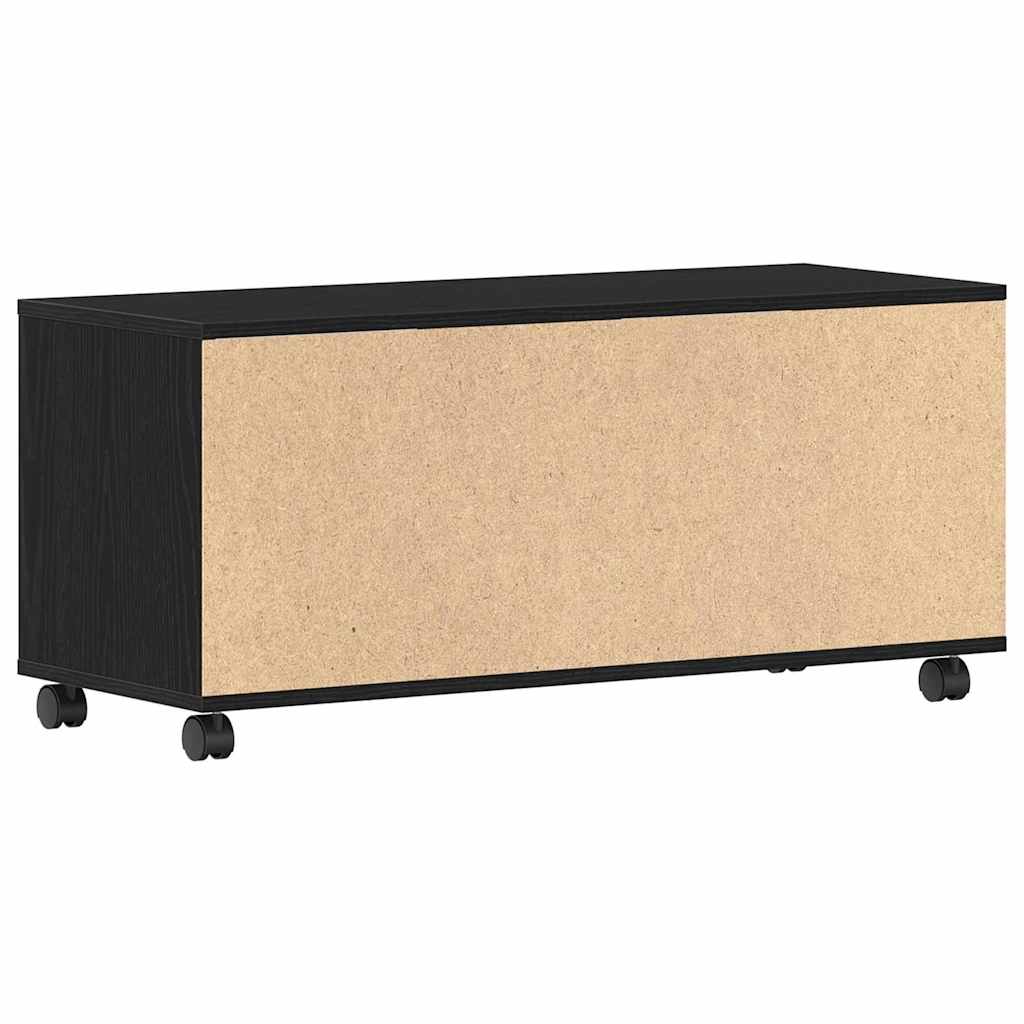 TV-skab 90 x 35 x 40.5 cm Sort Konstrueret træ