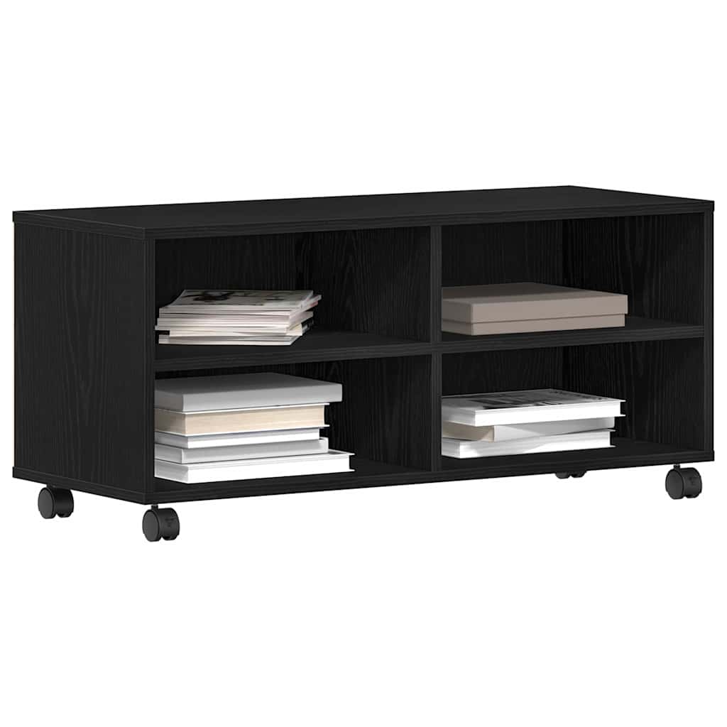 TV-skab 90 x 35 x 40.5 cm Sort Konstrueret træ