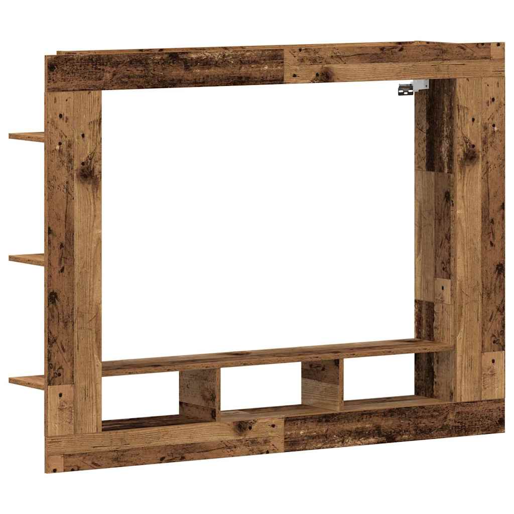 TV-skab 152 x 22 x 113 cm Gammelt træ Konstrueret træ